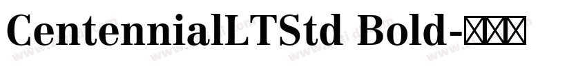 CentennialLTStd Bold字体转换